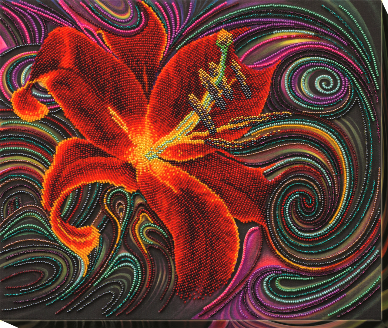 Картина для вишивки бісером Чудова лілія (37 х 30 см) Абрис Арт AB-558, фото 1