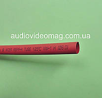 Термоусадочна трубка (2:1) - 6.0/3.0 мм, 1 метр, червона