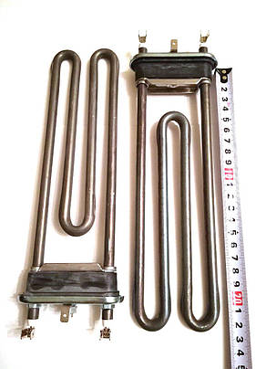 Тен на пральну машину 1950W / L=230мм (без отвору під датчик) / Thermowatt (Італія), фото 1