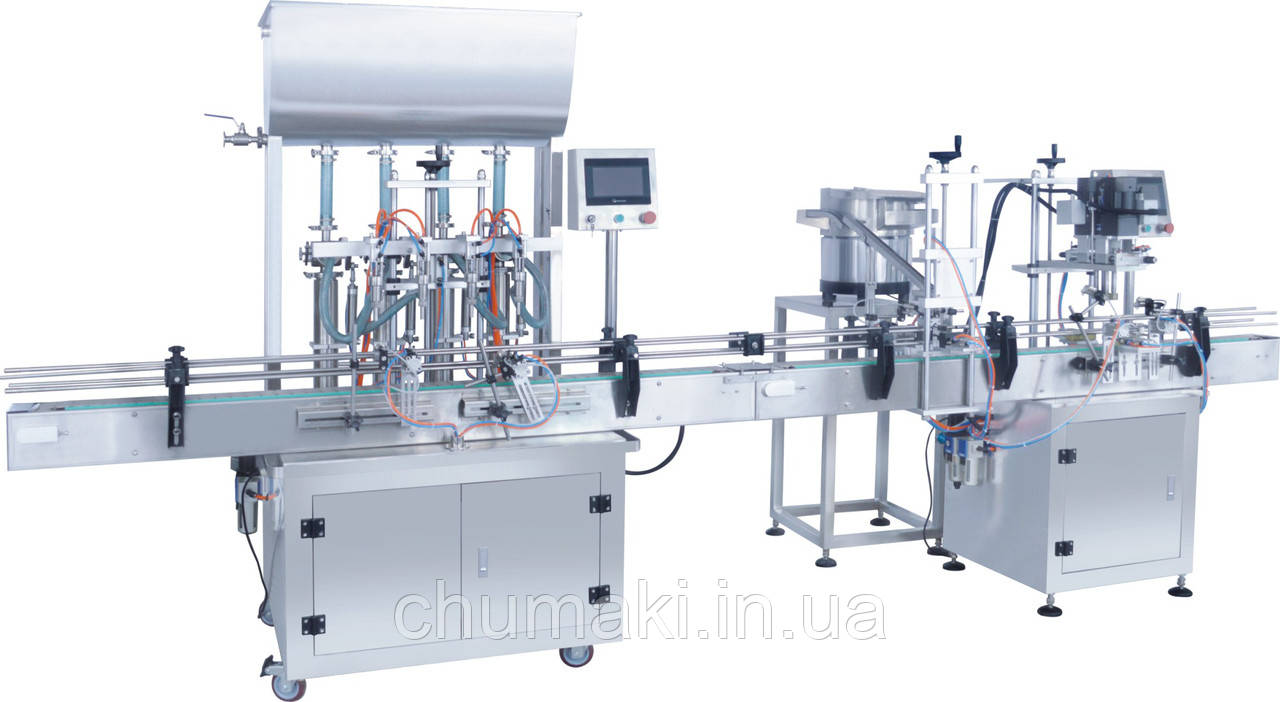 Розливна лінія ARV-4 і укупулювання автоматична DDX-1010