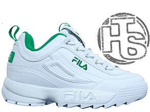 Жіночі кросівки Fila Disruptor II 2 Leather White/Green
