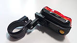 Велосипедний світлодіодний ліхтар задній 198 (СТОП) (2хААА), фото 6