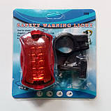 Велосипедний світлодіодний ліхтар задній 198 (СТОП) (2хААА), фото 7