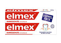 Зубна паста проти карієсу з амінфлоридом Elmex Kariesschutz mit Aminflourid DOPPEL-PACK, 2х75 мл