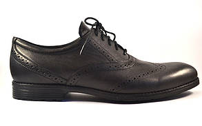 Взуття великих розмірів чоловіча демісезонні черевики броги шкіряні чорні Rosso Avangard Felicete Onyx Black BS
