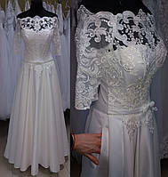 Свадебное атласное платье "Королева-1" (Арт. Св-пл-Л-18-01)
