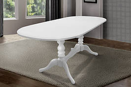 Стіл обідній розкладний Вавилон білий