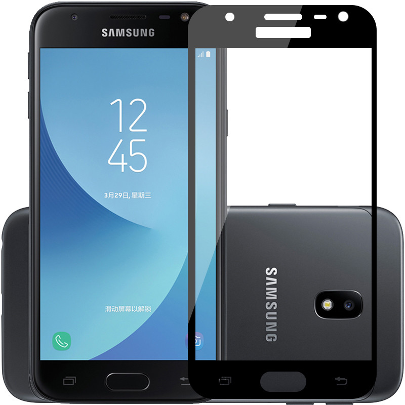 Захисне скло AVG для Samsung J7 2017 / J730 повноекранне чорне