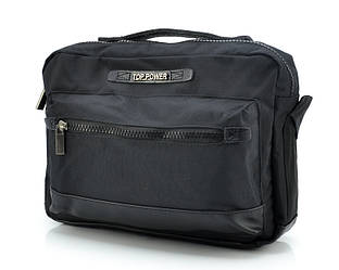 Горизонтальна чоловіча сумка Top Power 2301 чорна