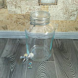 Лимонадниця (Діспенсер для лимонаду) з горбильним замком Bormioli 4 л., фото 2