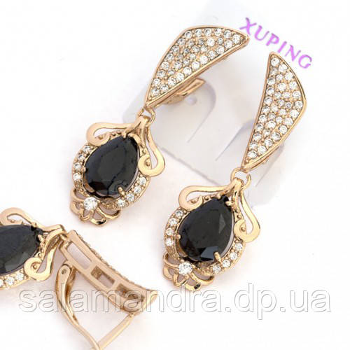 Золоті сережки Xuping. Золото (покриття) 750 проби.