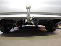 Оцинкованный фаркоп на Chevrolet Aveo T300 2011- (Шевроле Авео) Быстросъемный автомат на ручке