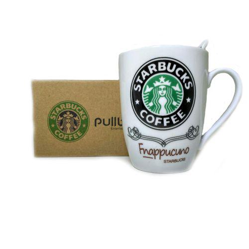 Чашка керамічна кружка Starbucks набір з ложкою R82530 Black