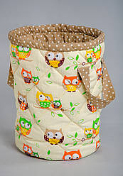Кошик для іграшок "Бежева сова"