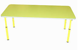 Стіл дитячий прямокутний, регульований №1-3 для дитсадка та школи