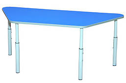 Стіл дитячий трапецієвидний, регульований №1-3 для дитсадка та школи