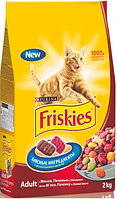 Корм Friskies Фрискис для дорослих кішок курка/овочі, 10 кг