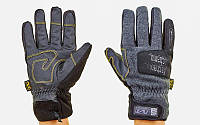 Перчатки теплые текстильные с закрытыми пальцами MECHANIX (р-р M-XL, черный)