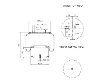 Пневморессора 836N 3шп+1возд всборе со стаканом NEOTEC ABM50731A01