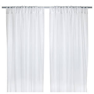 ТЕРЕСИА Гардини, 2 шт., білий, 145x300 см 50232333 ІКЕА, IKEA, TERESIA, фото 2