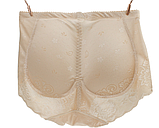 Топ продажів! Ковзні трусики пуш ап для збільшення сідниць з підтяжкою живота бежеві, фото 6