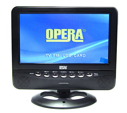 Автомобільний портативний телевізор Opera 7" , фото 2