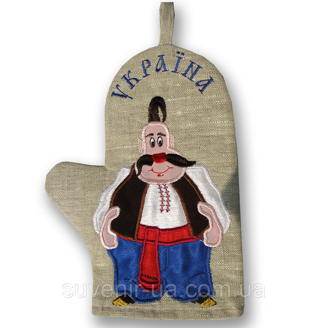 Прихватки-рукавиця лляна