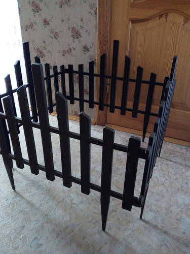 Купить Забор для газона пластиковый 4 секции коричневый Алеана ALN ...