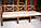 Лавка садова зі спинкою, дерев'яні меблі для дачі Еміне 2000мм, фото 3