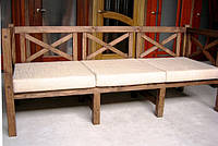 Стол Эмине 1,4м, уличный стол, стол из сосны, деревянный стол, стол на дачу