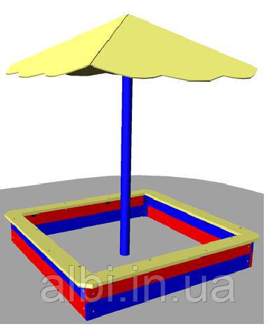 Навіс для пісочниці "Грибочок" 2х2 дерево