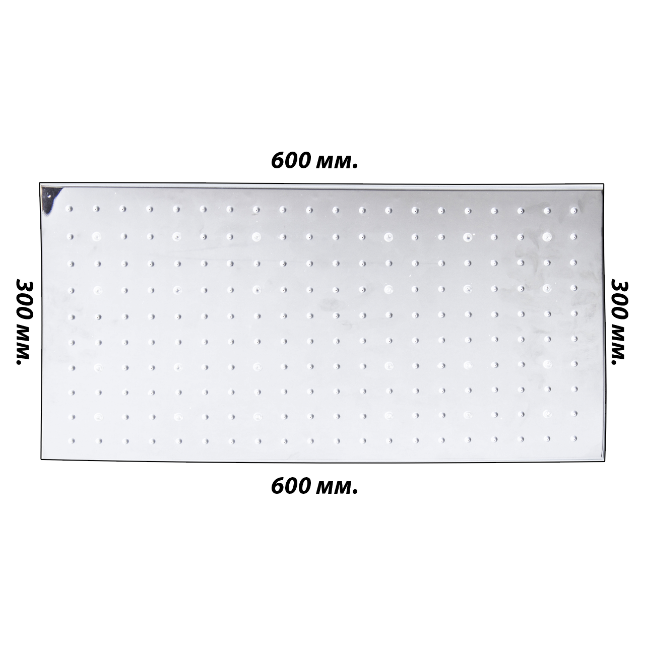 Лійка стельова 30 на 60 см. з підсвічуванням