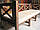 Стіл Еміне 2,8 м, дерев'яні меблі для дачі Еміне, фото 5