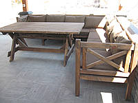 Стіл Еміне 3м, дерев'яні меблі для дачі Еміне, фото 1