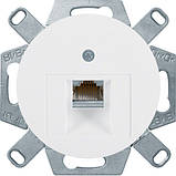 Накладка для 1-кратної розетки UAE, полярна білизна, Berker R. 1/R. 3, фото 2