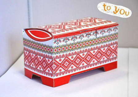 Святкова картонна упаковка до Великодня для цукерок, 150-300г, фото 1