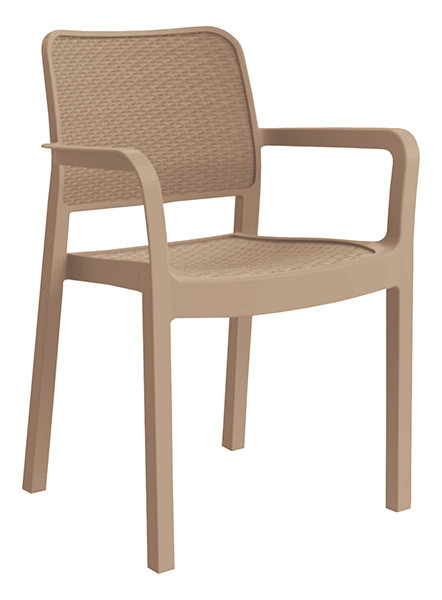 Стілець садовий Samanna пластик бежевий (Time Eco TM)
