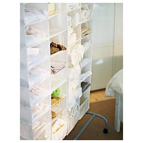 СКУББ Модуль для хранения с 9 отделениями, белый, 22x34x120 см 10185588 IKEA, ИКЕА, SKUBB, фото 2