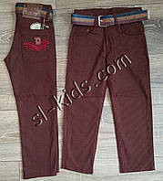 Яскраві штани, джинси для хлопчика 3-7 років (ромбік бордові) опт ст.Туреччина