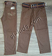 Яскраві штани, джинси для хлопчика 8-12 років (ромбік коричневі) опт.Туреччина