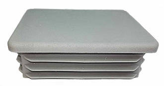 Заглушка профільної труби плоска 60*80 Сіра