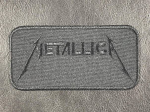 Нашивка MetallicA колір чорний 120x60 мм, фото 1