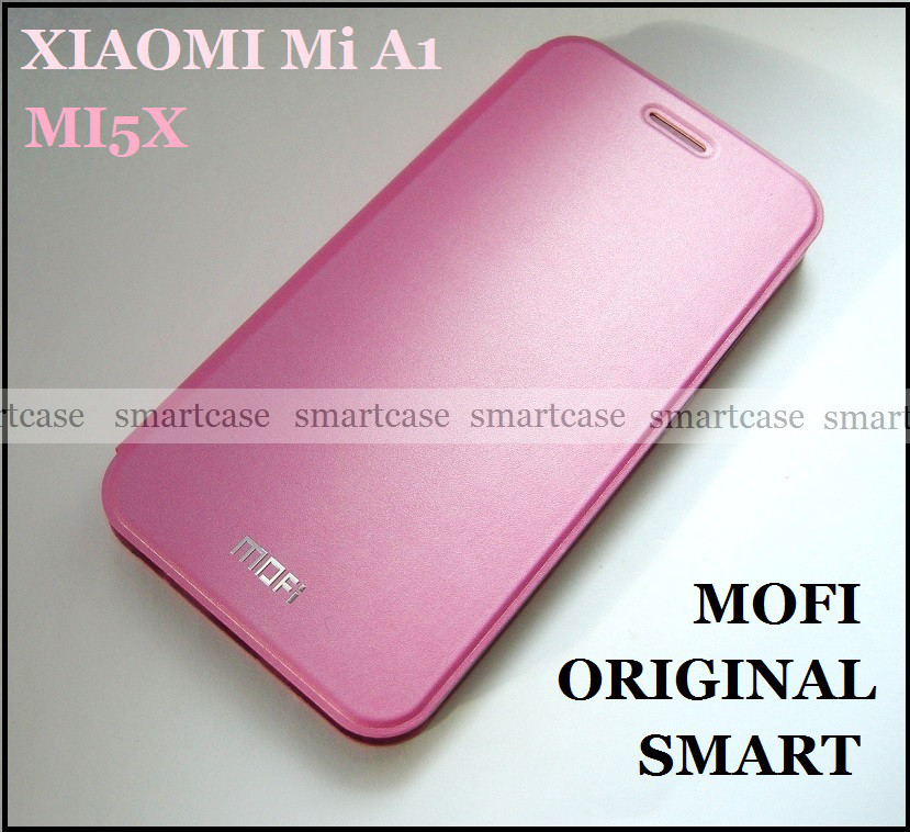 Розовый Smart чехол книжка Xiaomi Mi A1 (mi5x) Mofi Steel Cover ультратонкий