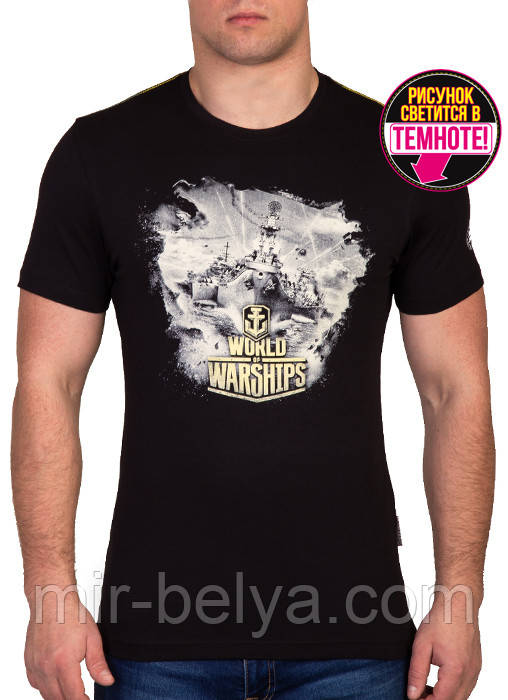Мужские футболки WORLD of WARSHIPS ворлд оф танк, фото 1