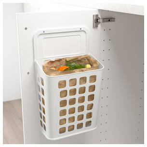 ВАРЬЕРА Відро для сміття, білий, 10 л 80182237 IKEA, ІКЕА, VARIERA, фото 2