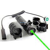 Лазерний целеуказатель ЗЕЛЕНИЙ промінь 10mW ЛЦУ, фото 2