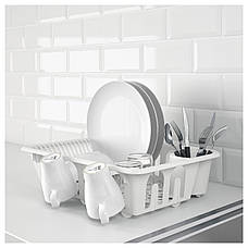 ФЛЮНДРА Сушилка посудная, белый 00208670 IKEA, ИКЕА, FLUNDRA, фото 3