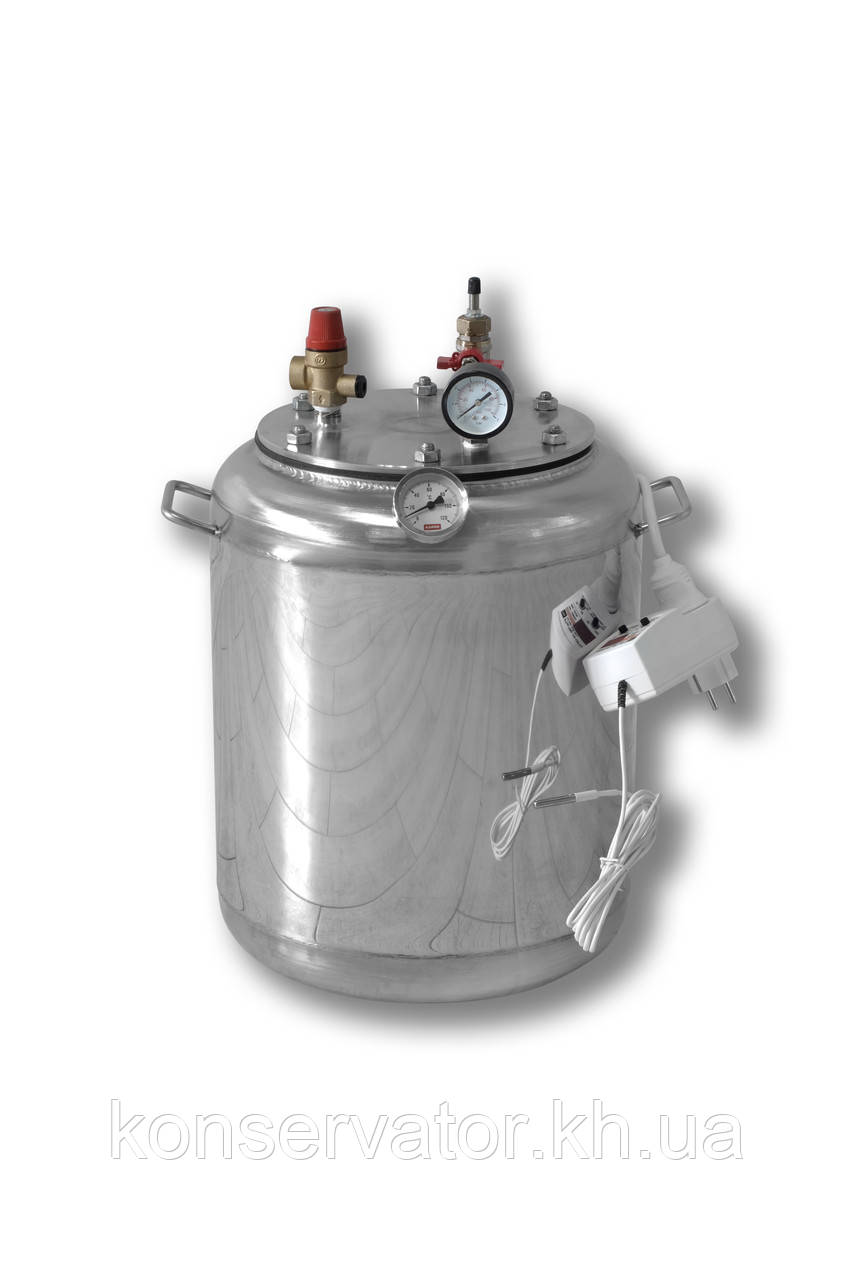 Автоклав із неіржавкої сталі "А16 electro" (Універсальний) 16 підлога-к. банок, фото 1