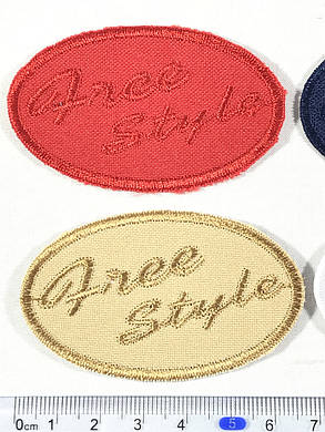 Нашивка Free Style колір червоний 65x40 мм, фото 4