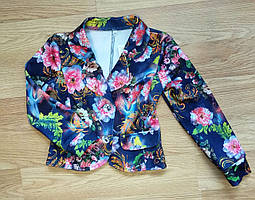 Квітковий піджак для дівчинки 9